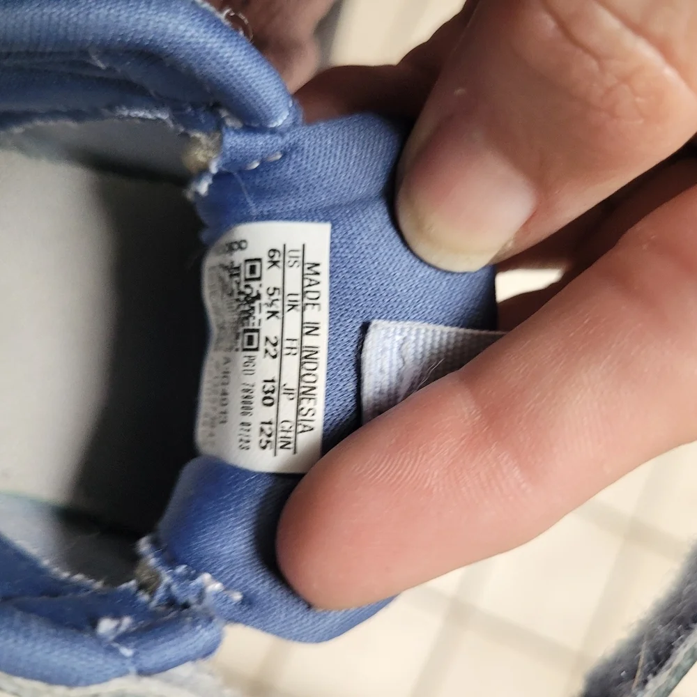 Adidas Kids Blue and Lavender Sneakers